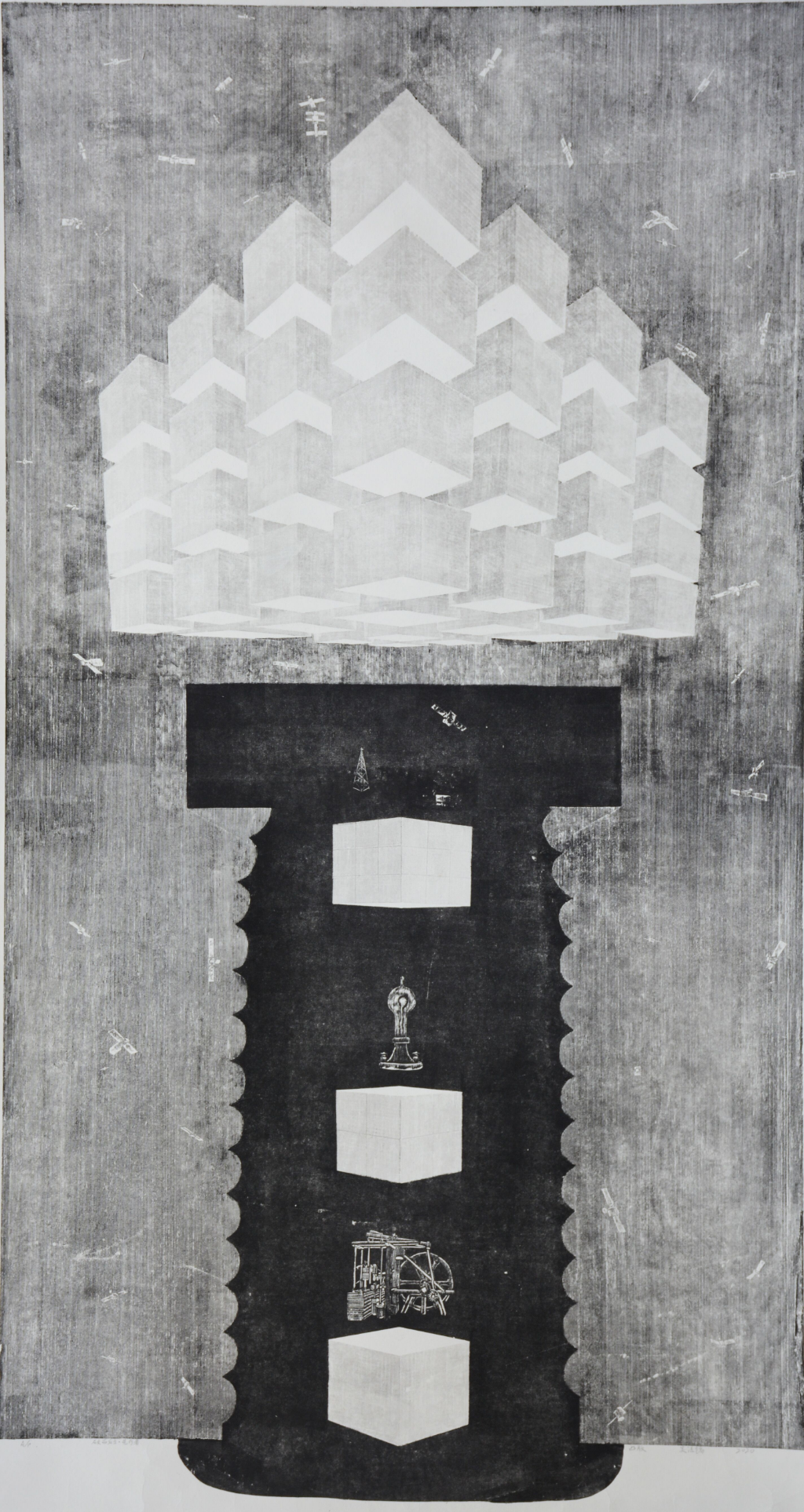 作品名称：《破而后立.先行者》  作品尺寸：91cm宽170cm高  作品种类：黑白木刻  作者：吴浩镐.jpg