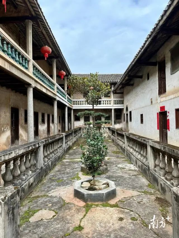 花岗岩的柱子在岁月的洗礼下越发有韵味。陈萍 摄 图片