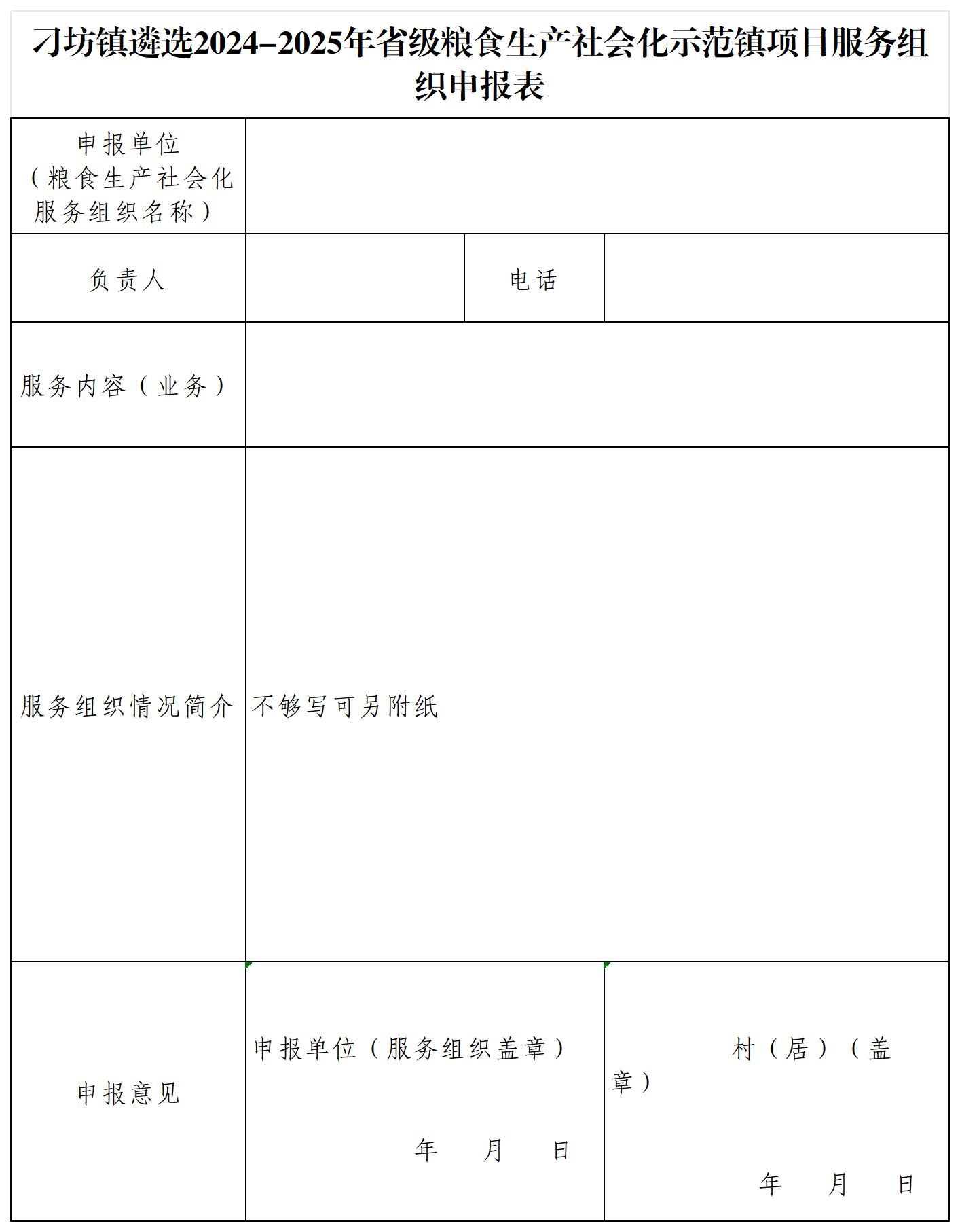 附件2-刁坊镇关于遴选2023省级年粮食生产社会化服务示范镇项目服务组织申报表(1)_Sheet1.jpg